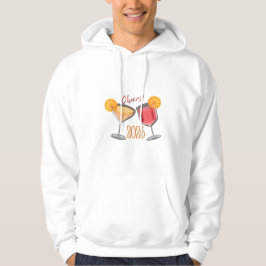Glada nyår 2026 Cocktailfirande design Hoodie
