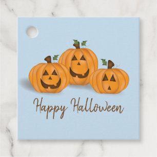 Glada och leende Jack O Lanterns - Favoritetikette Gåvor Etiketter