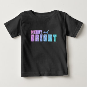 Glada och ljusa enhörningsfärger t shirt