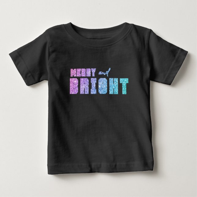 Glada och ljusa enhörningsfärger t shirt (Framsida)