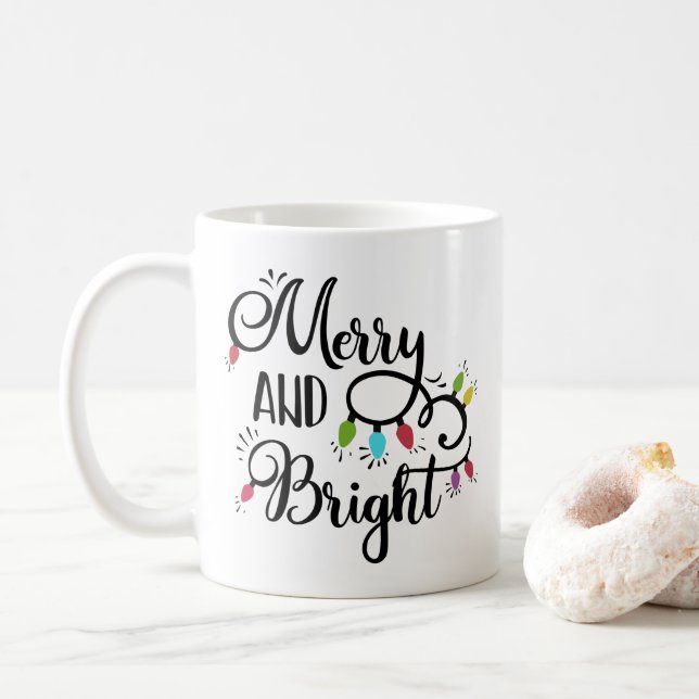 glada och ljusa höstljus kaffemugg (Med munk)