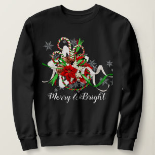 Glada och ljusa julgodisrandiga karamellstavar t shirt