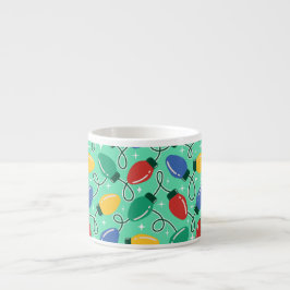 Glada och ljusa lampor espressomugg