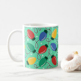 Glada och ljusa lampor kaffemugg