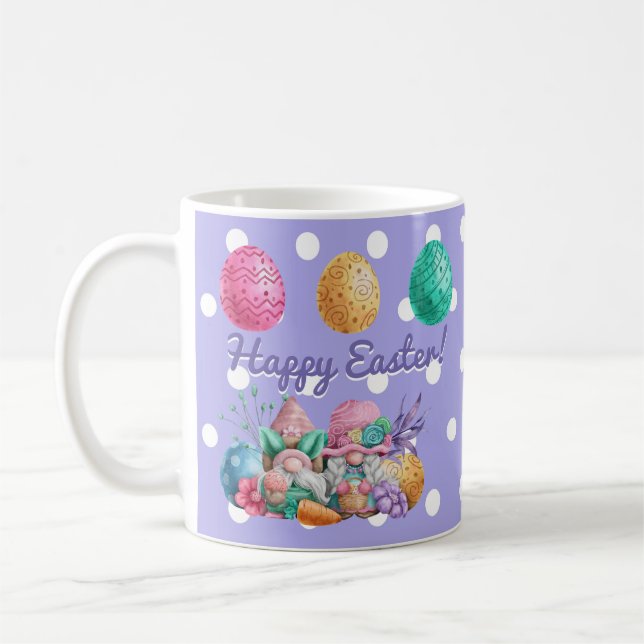 Glada Påsk Tomtar Kaffemugg (Vänster)