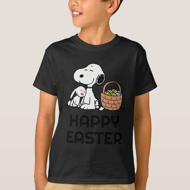 Glada påsken Peanuts  T Shirt (Framsida)
