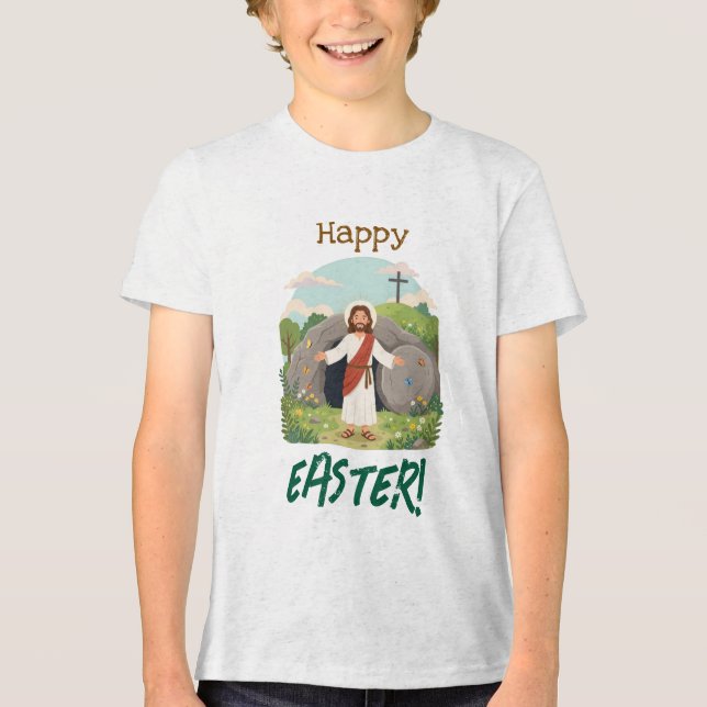 Glada påskhälsningar God jul önskar dig på goda fr T Shirt (Framsida)