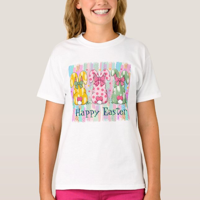 Glada påskharar t shirt (Framsida)