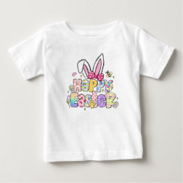 Glada Påskharen Öron med Coquette Slöja T Shirt