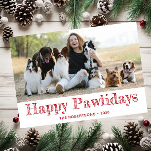 Glada Pawlidays Foto Julkort