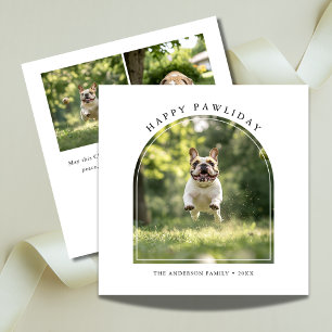 Glada Pawlidays Hund Båge Foto Jul Juldjurskort Julkort