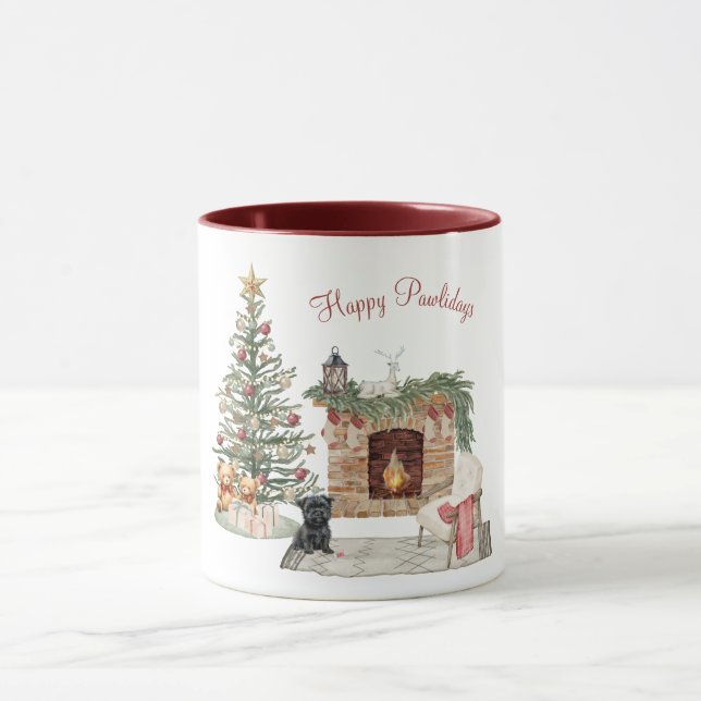 Glada Pawlidays Hund Design- Affenpinscher Mugg (Center)