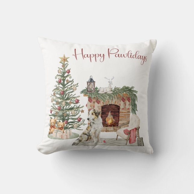 Glada Pawlidays Hund Design- Borzoi Kudde (Framsida)