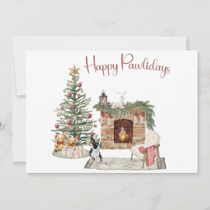 Glada Pawlidays Hund Design- Boston Terrier Julkort