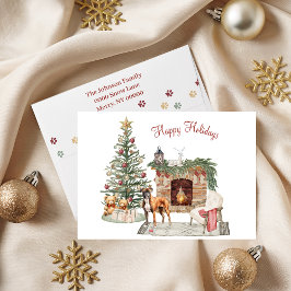 Glada Pawlidays Hund Design- Boxer Helgkort