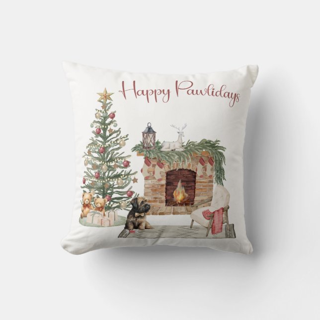 Glada Pawlidays Hund Design- Briard Kudde (Framsida)