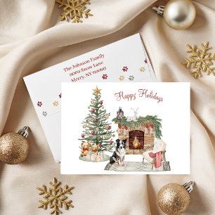 Glada Pawlidays Hund Design- Collie Helgkort