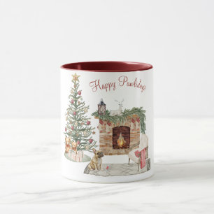 Glada Pawlidays Hund Design- Fransk Bulldogg Mugg