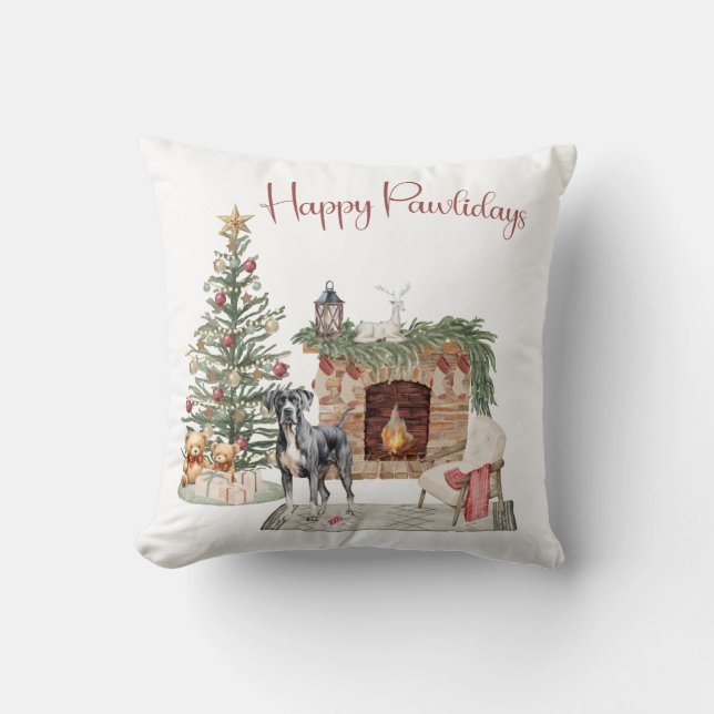 Glada Pawlidays Hund Design- Grand Danois Kudde (Framsida)