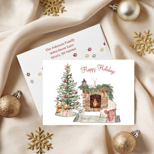 Glada Pawlidays Hund Design- Malteser Helgkort