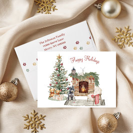 Glada Pawlidays Hund Design- Miniature Schnauzer Helgkort