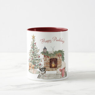 Glada Pawlidays Hund Design- Shih Tzu Mugg