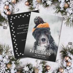 Glada Pawlidays Hund Foto Jul Julkort