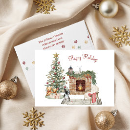 Glada Pawlidays Hunddesign- Boston Terrier Helgkort