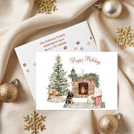 Glada Pawlidays Hunddesign- Briard Helgkort