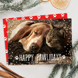 Glada Pawlidays | Julkort för foton