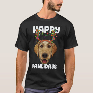 Glada Pawlidays Labrador Retriever Jul Paws T Shirt