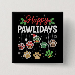 Glada Pawlidays Roliga Jul Hund Tass Jul Hundar Knapp