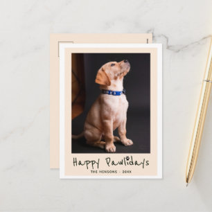 Glada Pawlidays Roliga Skämt Husdjur Foto Helg Vykort