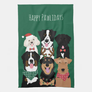 Glada Pawlidays Sött jul Kökshandduk