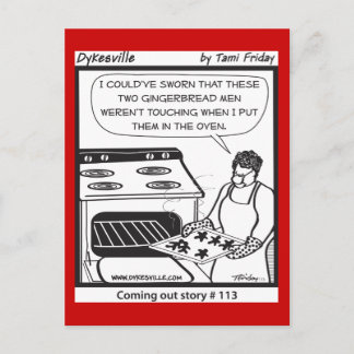 Glada pepparkaksgubbar helg vykort