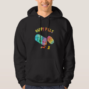 Glada Piller Färgglad Dachshund Hund Hoodie