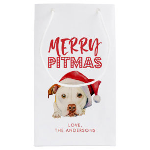 Glada Pitmas, gullig personlig för hund för Sant