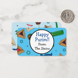 Glada Purim Personliga Notkort Anteckningskort