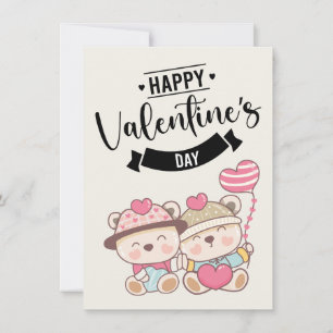 glada san valentine älskare dricker kaffe julkort