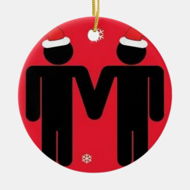 Glada Santas Julgransprydnad Keramik (Framsidan)