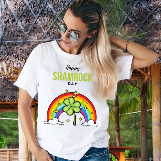 Glada Shamrock-dagen Holiday T-Shirt (Skapare uppladdad)