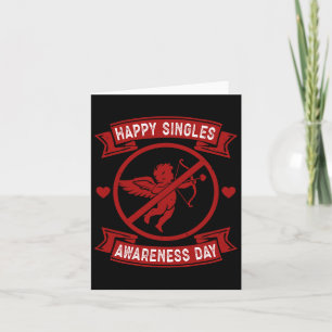 Glada singeldagen Anti Cupid Anti Valent Kort