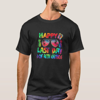 Glada sista dagen i 4:e klass solglasögon Hej somm T Shirt