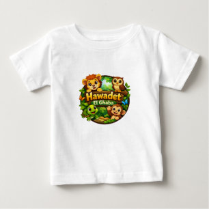 Glada skogs djur färgglatt barn t-shirt
