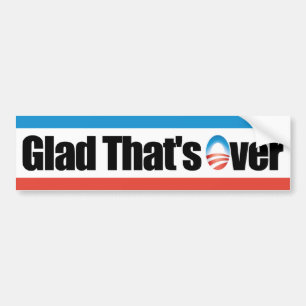 Glada, som är över - Anti Obama Bildekal