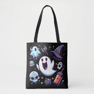 Glada spöken & kusligt rolig Halloween Tygkasse
