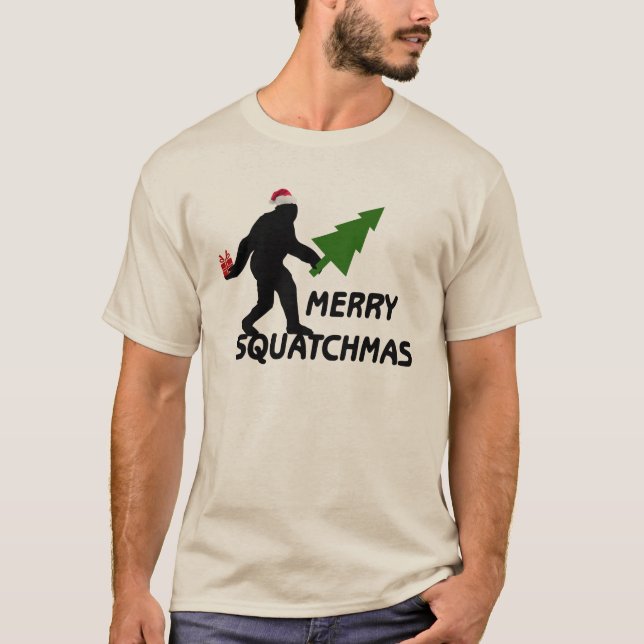 Glada Squatchmas T Shirt (Framsida)