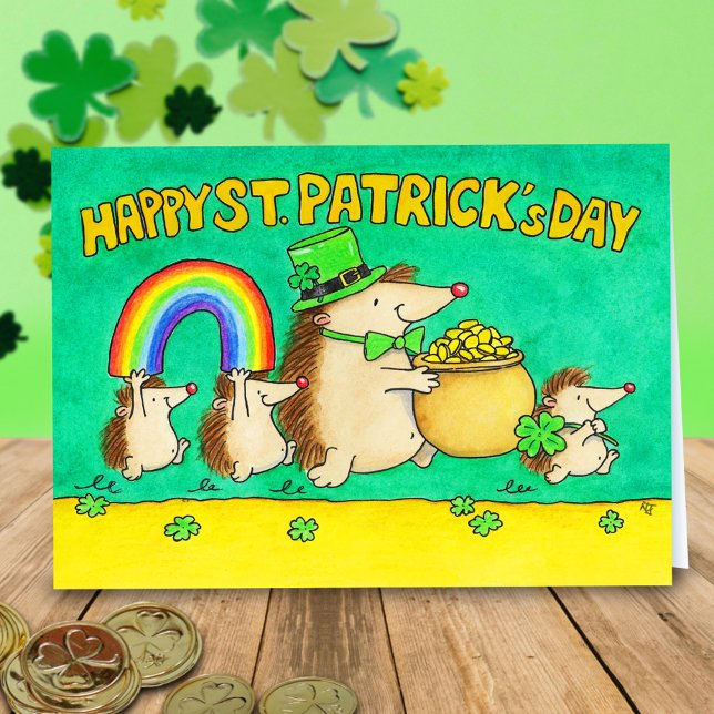Glada St. Patricks dag hälsning  Kort (Skapare uppladdad)