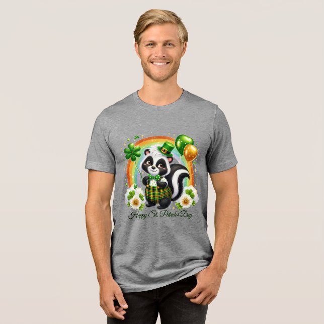 Glada St. Patricks Herr  T Shirt (Framsida Full)