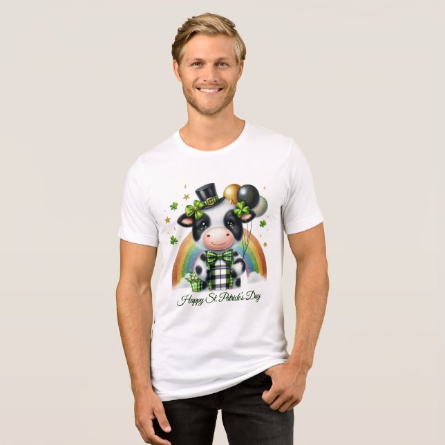 Glada St. Patricks Herr  T Shirt (Framsida Full)